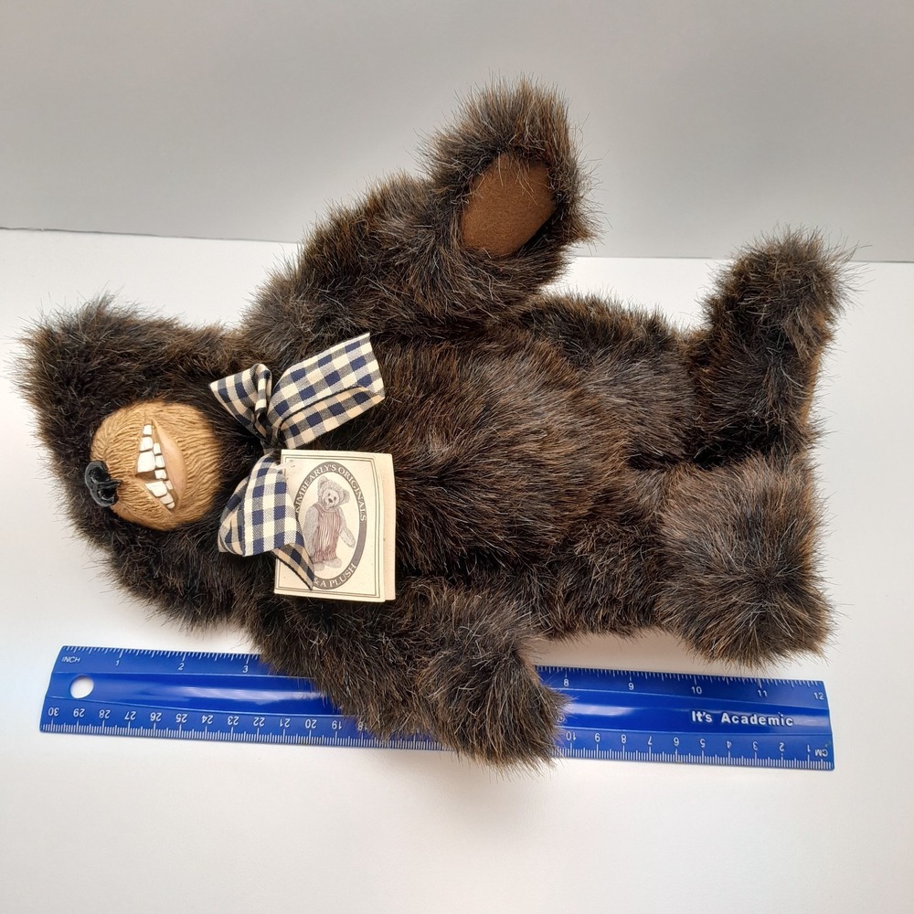 Kimbearly's Original Bear "Joey" 12"‎ Jointed Plush w/ Resin Face & Bow #1E/1812 - Picture 10 of 12